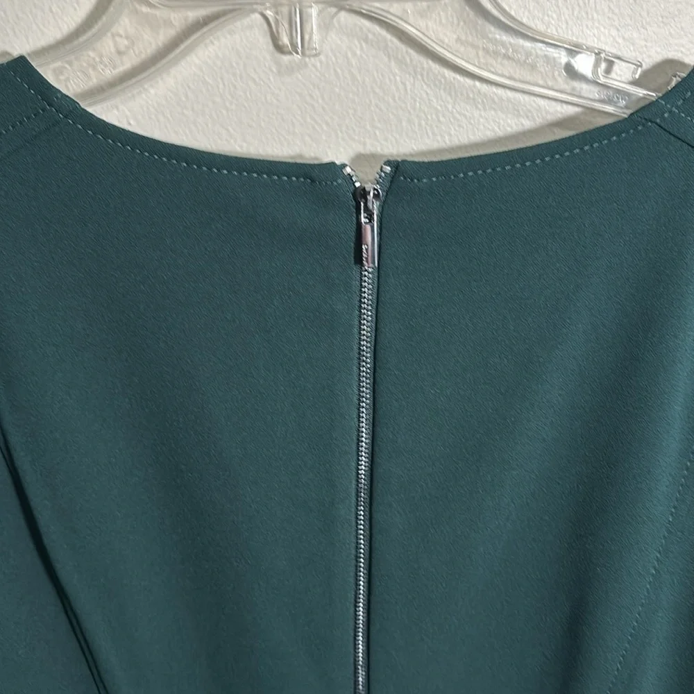 DKNY Long Sleeve V-Neck Sheath Dress - Picture 9 of 9